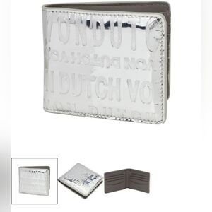 BRAND NEW VON DUTCH (SILVER REFLECTIVE WALLET)